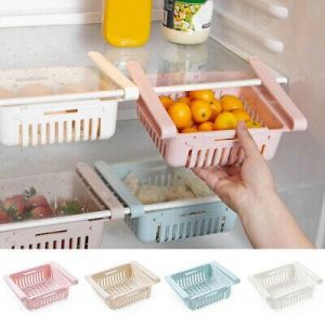 Mini Fridge Slide Drawer Freezer Storage Rack Box Kitchen Accessories Locker