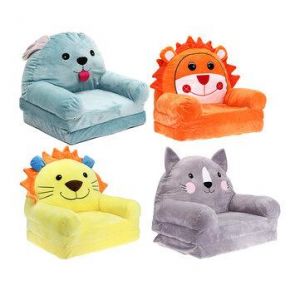 Cartoon Cute Animals Foldable Baby Kids Sofa Chair Cover No Filling Baby Seat Lazy Person Chair Toys