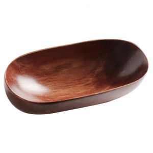 Multi-purpose Wooden Sushi Plates Japanese Style Dried Fruit Dish Solid Wood