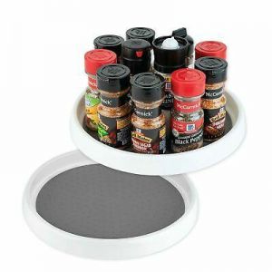 Homeries Lazy Susan Turntable (9 Inch) - Single Round Rotating Kitchen Sp... New