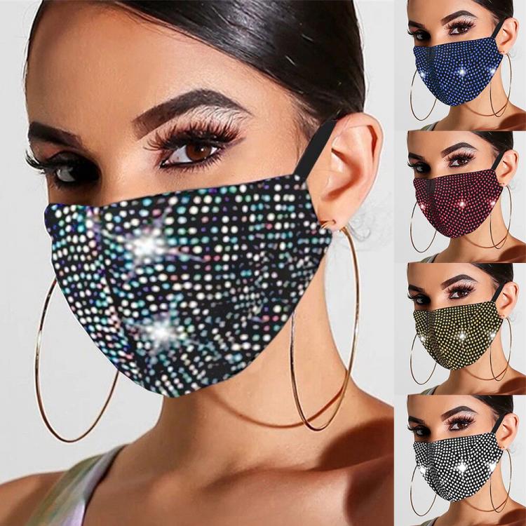 samarshop 2020 Fashion Shiny Rhinestone Mask Crystal Masquerade Mask Ladies Party Diamond Rhinestone Decoration Mask Women Jewelry